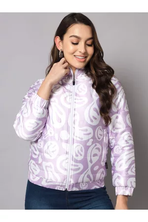The Dry State Women Lavender Puffer Jacket