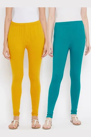 Tulsattva Women Pack Of 2 Solid Churidar-Length Leggings
