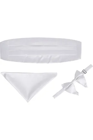 Tossido Men Set Of 3 Accessories Gift Set Cummerbandh Pocket Square & Bow Tie