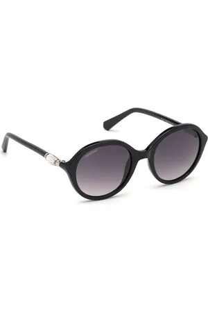 Swarovski Women Round Sunglasses with UV Protected Lens SK0228 51 01B