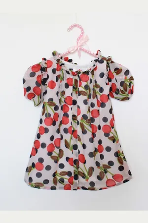 MANY FROCKS & Girls Printed Floral A-Line Dress