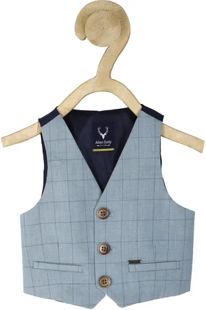 Allen Solly Boys Checked Waistcoat