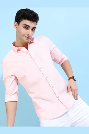 Ketch Men Pink Slim Fit Casual Shirt