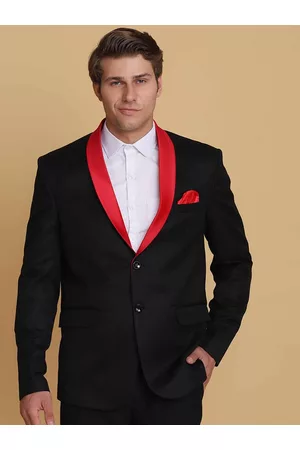 Tahvo Men Slim-Fit Single-Breasted Blazers