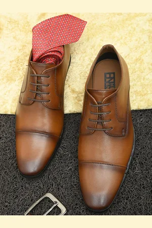 HERE&NOW Men Leather Formal Derbys
