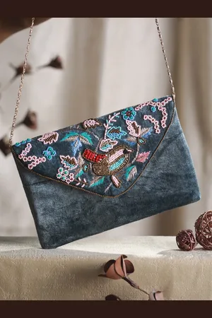 Priyaasi Floral Embellished Oversized Shopper Shoulder Bag