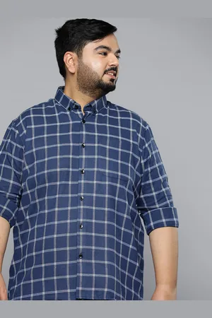 DENNISON Men Smart Grid Tattersall Checks Casual Shirt