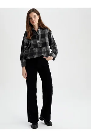 DeFacto Women Cotton Bootcut Trousers
