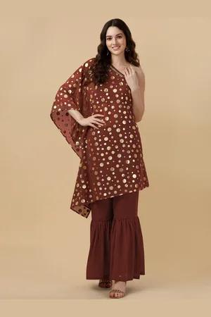 GUFRINA Women Printed Kurta with Sharara