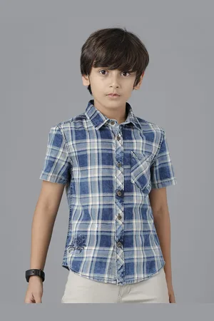 UNDER FOURTEEN ONLY Boys Checked Casual Shirt