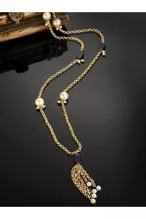 DUGRISTYLE Pearls & Natural Stones Studded Necklace