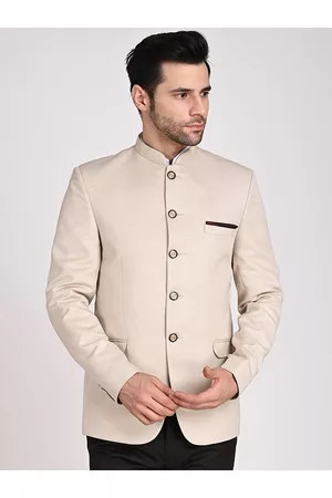 Tahvo Men Slim-Fit Bandhgala Blazer