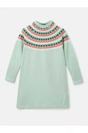 Benetton Girls Round Neck Printed Pullover