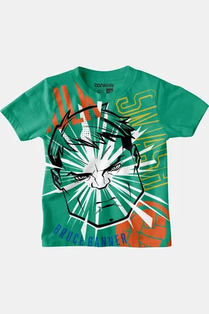 BONKIDS Boys Printed Cotton T-shirt