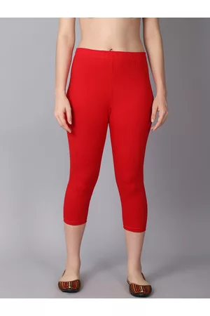 GRACIT Women Cotton Solid Mid Rise Capris