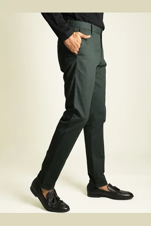 RARE RABBIT Men Jude Cotton Slim Fit Mid-Rise Formal Trouser