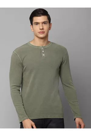 Louis Philippe T-Shirts : Buy Louis Philippe Green T-shirt Online