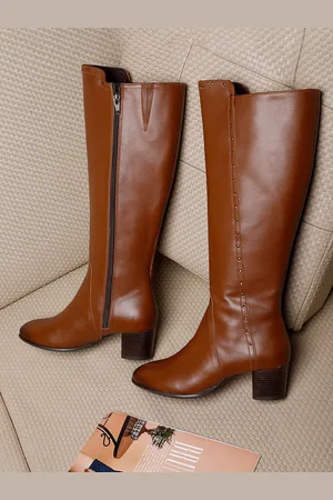 Elle Women Embellished High -Top Regular Boots