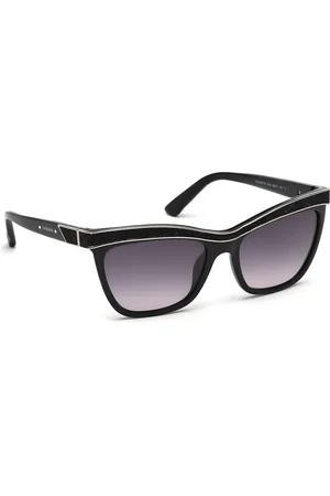 Swarovski Women Square Sunglasses with UV Protected Lens SK0075 55 01B
