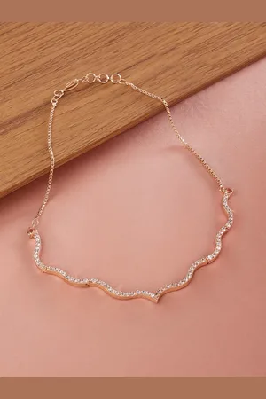 Ami Rose Gold & White Brass Rose Gold-Plated Necklace