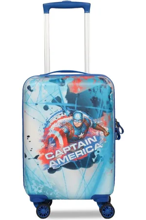 Novex Kids Captain America Printed Hard-Sided Cabin Trolley Bag
