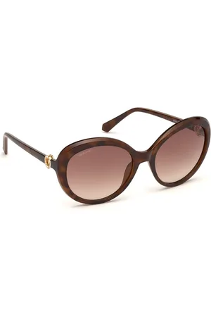 Swarovski Women Oval Sunglasses with UV Protected Lens - SK0204 58 52F