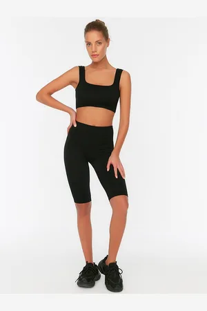 Trendyol Women Skinny Fit High-Rise Training or Gym Sports Shorts