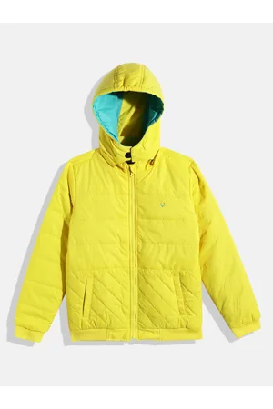 Buy Boys Blue Solid Regular Fit Jacket Online - 297926 | Allen Solly