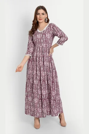 githaan Ethnic Motifs V-neck Maxi Dress
