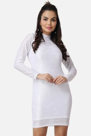 Popwings Mock Neck Bodycon Dress