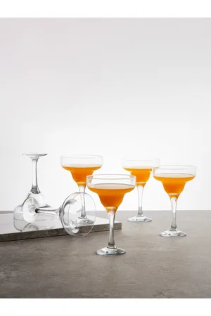 Home Centre Set Of 6 Transparent Margarita Glasses
