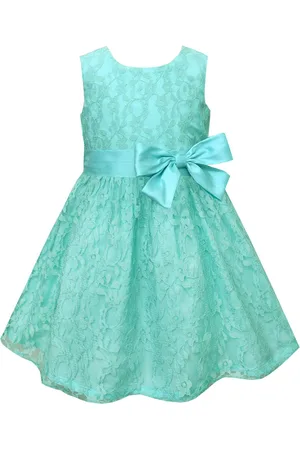 A.T.U.N. A T U N Girls Sea Green Lace Dress