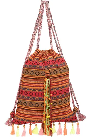 The House of Tara Women Tasselled Backpack