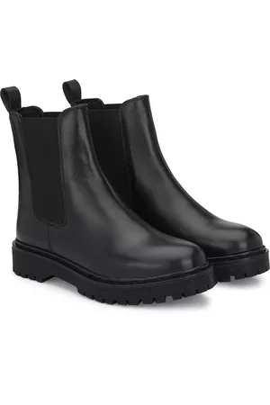 Delize Men Vegan Leather Mid-Top Casual Chelsea Boots