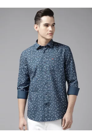 Blackberrys Ethnic Motifs Print Pure Cotton Slim Fit Casual Shirt