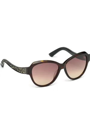 Swarovski Women Butterfly Sunglasses with UV Protected Lens SK0111 57 52F