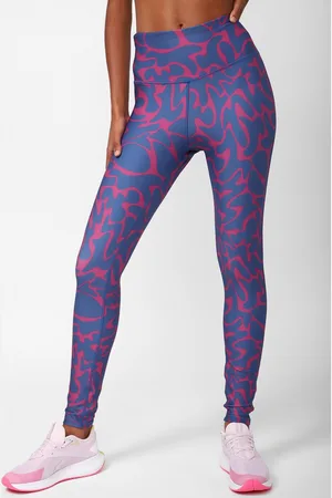 Reebok Women Fitness Wor Aop Printed Speedwick Tights