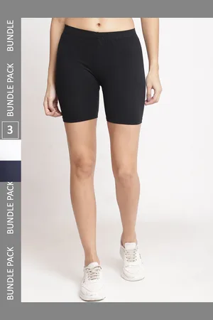 Jinfo Women Pack of 3 Cotton Cycling Sports Shorts