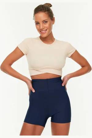 Trendyol Women Skinny Fit High-Rise Training or Gym Sports Shorts