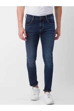 SPYKAR Men Blue Skinny Fit Low-Rise Light Fade Jeans