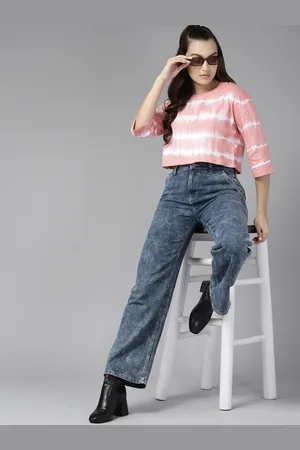 Roadster The Lifestyle Co. Tie & Dye Crop Boxy T-shirt