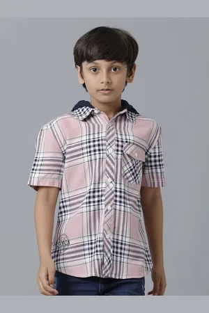 UNDER FOURTEEN ONLY Boys Tartan Checked Casual Shirt