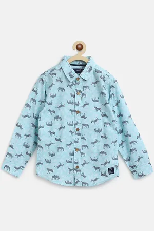 TALES & STORIES Boys Cotton Printed Casual Shirt