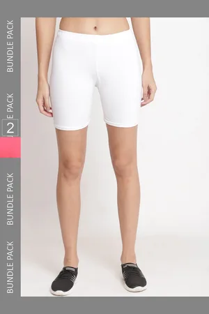 Jinfo Women Pack Of 2 Cotton Cycling Sports Shorts