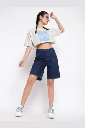 Belliskey Women High-Rise Denim Shorts