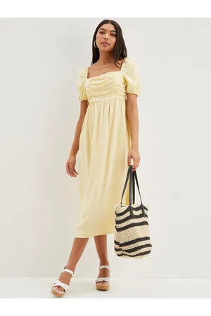 Dorothy Perkins Ruched A-Line Midi Dress