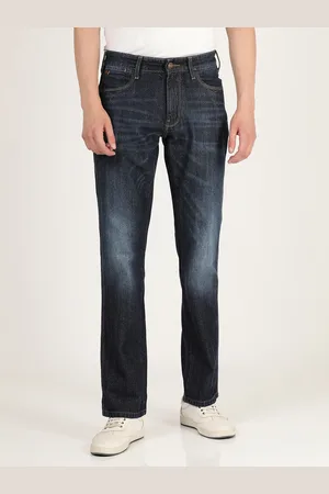 Wrangler Men Blue Millard Straight Fit Light Fade Stretchable Jeans