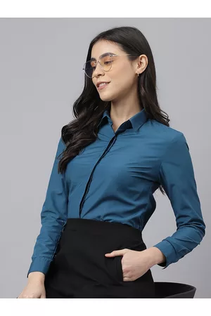 English Navy Women Formal Shirt