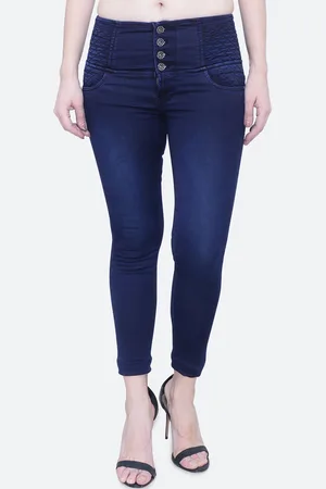FCK-3 Women Vegas High-Rise Light Fade Embroidered Cotton Stretchable Jeans