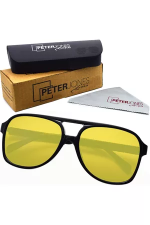 Peter Jones Eyewear Unisex Wayfarer Sunglasses with UV Protected Lens